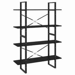 VidaXL 806486, Black, Metal, Wood, Pinewood, 1000 mm, 300 mm
