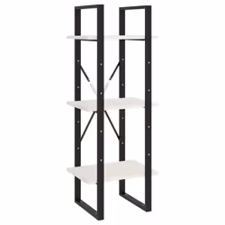 VidaXL 806493, White, Metal, Wood, Pinewood, 400 mm, 300 mm