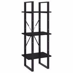 VidaXL 806496, Black, Metal, Wood, Pinewood, 400 mm, 300 mm