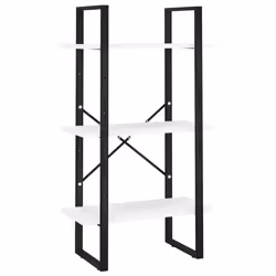 VidaXL 806507, White, Metal, Wood, 600 mm, 300 mm, 1050 mm