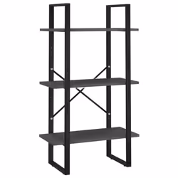 vidaXL Storage Shelf Grey Engineered Wood Household Home Warehouse Shelf Rack - Additional view 2