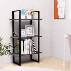 vidaXL Storage Shelf Grey Engineered Wood Household Home Warehouse Shelf Rack - Additional view 3