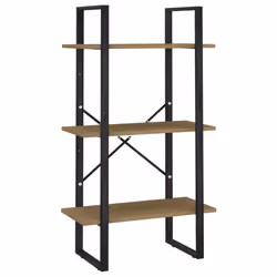 vidaXL Storage Shelf Warehouse Stand Shelf Storage Organiser Storage Rack - dark brown