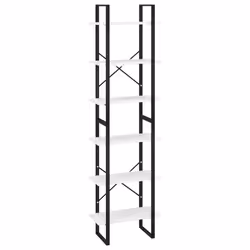 VidaXL 806517, White, Metal, Wood, 600 mm, 300 mm, 2100 mm