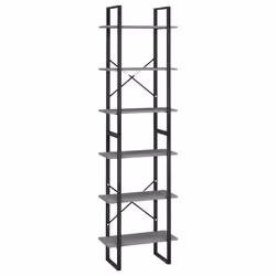 VidaXL 806519, Grey, Metal, Wood, 600 mm, 300 mm, 2100 mm