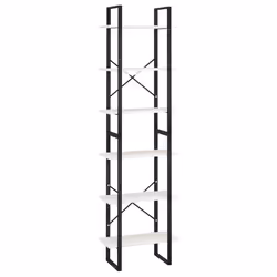 VidaXL 806523, White, Metal, Wood, Pinewood, 600 mm, 300 mm