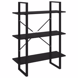 VidaXL 806528, Black, Metal, Wood, 800 mm, 300 mm, 1050 mm
