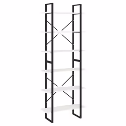 VidaXL 806543, White, Metal, Wood, Pinewood, 800 mm, 300 mm