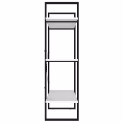 vidaXL Book Cabinet White Engineered Wood Organiser Bookcase Standing Shelf - Additional view 6