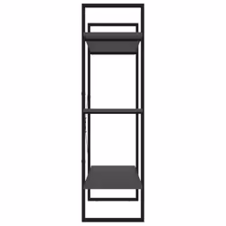 vidaXL Book Cabinet Grey Engineered Wood Organiser Bookcase Standing Shelf - Additional view 6