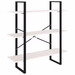 VidaXL 806553, White, Metal, Wood, Pinewood, 1000 mm, 300 mm