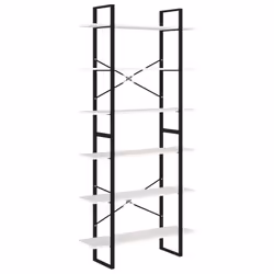 VidaXL 806563, White, Metal, Wood, Pinewood, 1000 mm, 300 mm