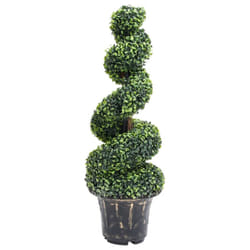 vidaXL Artificial Boxwood Spiral Plant with Pot Artificial Flower Multi Sizes - 29.5 x 100 cm