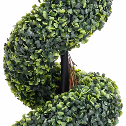 vidaXL Artificial Boxwood Spiral Plant with Pot Artificial Flower Multi Sizes - 29 x 89 cm