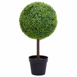 vidaXL Artificial Boxwood Plant with Pot Decor Artificial Flower Multi Sizes - 19 x 71 cm