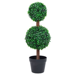 vidaXL Artificial Boxwood Plant with Pot Decor Artificial Flower Multi Sizes - 16 x 60 cm