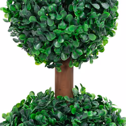 vidaXL Artificial Boxwood Plant with Pot Decor Artificial Flower Multi Sizes - 16 x 60 cm