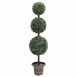 vidaXL Artificial Boxwood Plant with Pot Decor Artificial Flower Multi Sizes - 22.5 x 118 cm