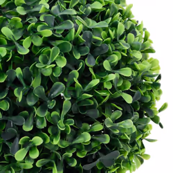 vidaXL Artificial Boxwood Plants 2 pcs with Pots Ball Shaped Green 27 cm