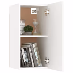 vidaXL TV Cabinet Set 4 Piece White Chipboard Home Furniture TV Stand Cabinet - Additional view 4