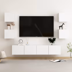VidaXL 3078662, White, Wood, Wood, 800 mm, 300 mm, 300 mm