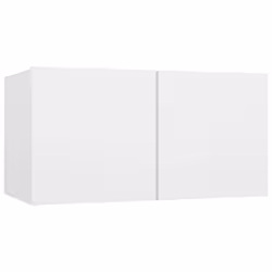 vidaXL TV Cabinet Set 4 Piece White Chipboard Home Furniture TV Stand Cabinet - Additional view 4