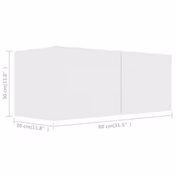 vidaXL TV Cabinet Set 2 Piece White Engineered Wood Furniture TV Stand Cabinet - Additional view 5