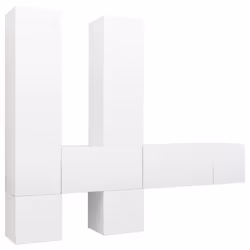 VidaXL 3078718, White, Wood, Wood, 600 mm, 7 pc(s)