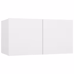 vidaXL TV Cabinet Set 8 Piece White Engineered Wood Furniture TV Stand Cabinet - Additional view 4