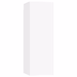 vidaXL TV Cabinet Set 8 Piece White Engineered Wood Furniture TV Stand Cabinet