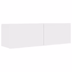 vidaXL TV Cabinet Set 6 Piece White Engineered Wood Furniture TV Stand Cabinet