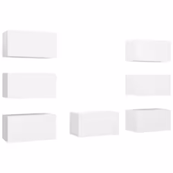 VidaXL 3078743, White, Wood, Wood, 305 mm, 300 mm, 600 mm