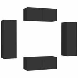 VidaXL 3078771, Black, Wood, Wood, 800 mm, 300 mm, 300 mm