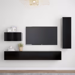 VidaXL 3078781, Black, Wood, Wood, 1100 mm, 1 pc(s)