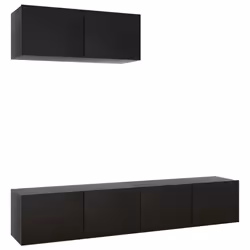 VidaXL 3078806, Black, Wood, Wood, 800 mm, 300 mm, 300 mm