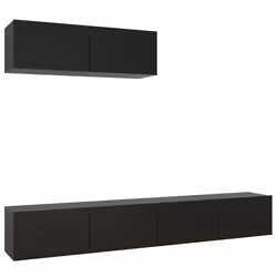 VidaXL 3078808, Black, Wood, Wood, 1000 mm, 300 mm, 300 mm