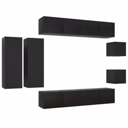 VidaXL 3078810, Black, Wood, Wood, 800 mm, 1 pc(s)