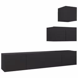 VidaXL 3078840, Black, Wood, Wood, 800 mm, 300 mm, 300 mm