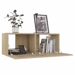 vidaXL TV Cabinet Set 8 Piece Sonoma Oak Engineered Wood Furniture TV Stand