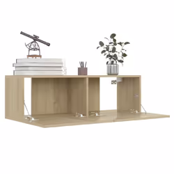 vidaXL TV Cabinet Set 8 Piece Sonoma Oak Engineered Wood Furniture TV Stand