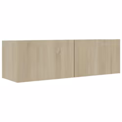 vidaXL TV Cabinet Set 3 Piece Sonoma Oak Engineered Wood Stand Living Room