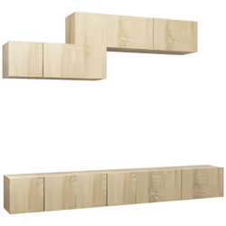 vidaXL TV Cabinet Set 6 Piece Sonoma Oak Engineered Wood Hanging TV Stand