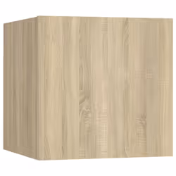 vidaXL TV Cabinet Set 4 Piece Sonoma Oak Engineered Wood Home TV Unit Stand - Additional view 4