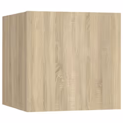 vidaXL TV Cabinet Set 9 Piece Sonoma Oak Engineered Wood Hanging TV Cabinet