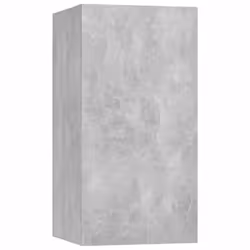 vidaXL TV Cabinet Set 4 Piece Concrete Grey Engineered Wood Hanging TV Cabinet - Additional view 4
