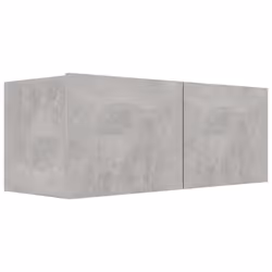vidaXL TV Cabinet Set 4 Piece Concrete Grey Engineered Wood Hanging TV Stand