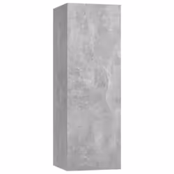 vidaXL TV Cabinet Set 5 Piece Concrete Grey Engineered Wood Hanging TV Unit - Additional view 4