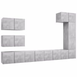 VidaXL 3079136, Grey, Wood, Wood, 600 mm, 8 pc(s)