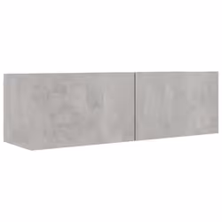 vidaXL TV Cabinet Set 7 Piece Concrete Grey Chipboard Hanging TV Cabinet Set - Additional view 4