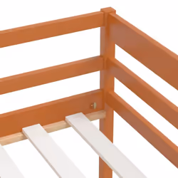 vidaXL Solid Wood Pine Bed Frame Honey Brown 90x200 cm Home Bedroom Furniture - Additional view 6